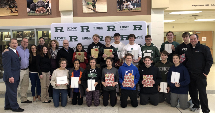 Ridge High School Student-Athletes Donate iPads to The Valerie Fund