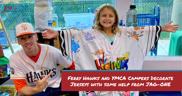 Ferry Hawks and YMCA Campers Decorate Jerseys with some help from JAG Physical Therapy