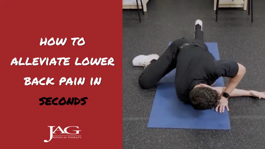 How to Alleviate Lower Back Pain in Seconds