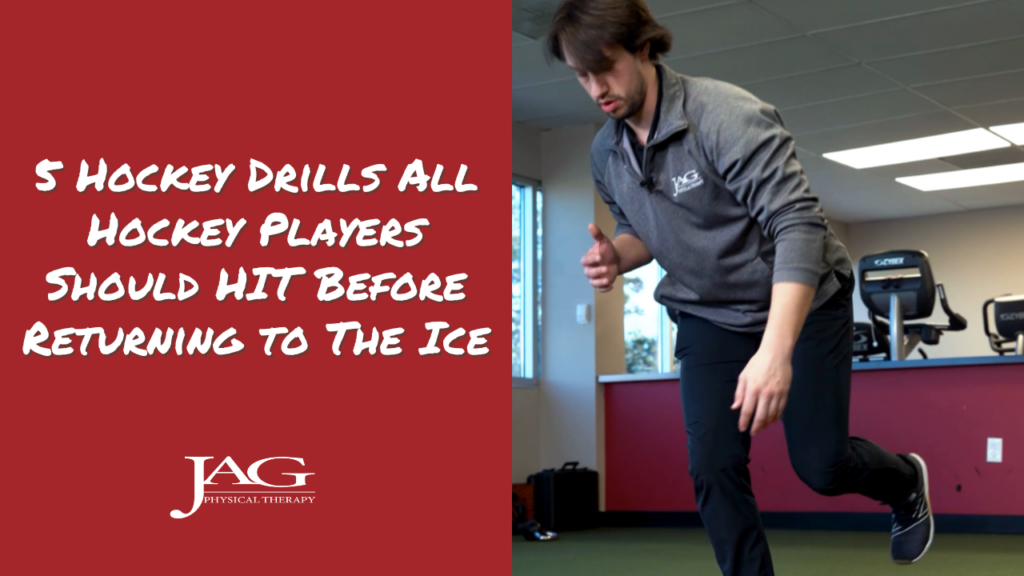 Physical Therapist doing Ice Hockey Warm Up Exercises