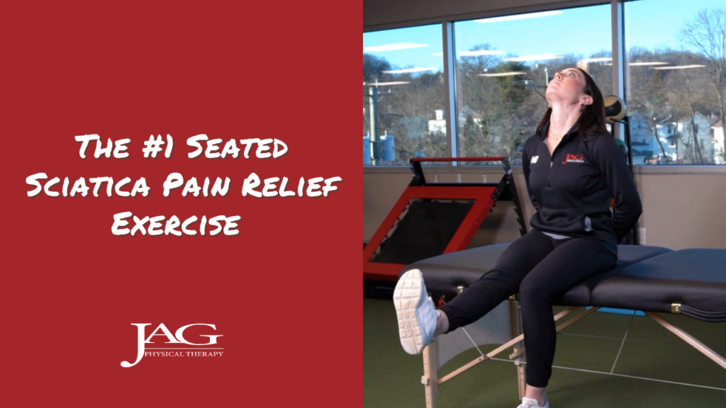 physical therapist performing a sciatic nerve floss exercise