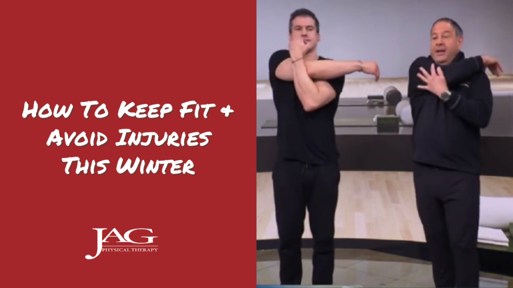 John A. Gallucci Jr. performing a dynamic arm stretch with news anchor on ABC News